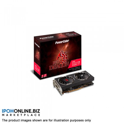 PowerColor Red Dragon AMD Radeon RX 5500 XT 8GB GDDR6 DVI DP HDMI Gaming Graphics Card PowerColor Red Dragon AMD Radeon RX 5500 XT 8GB GDDR6 DVI DP HDMI Gaming Graphics Card